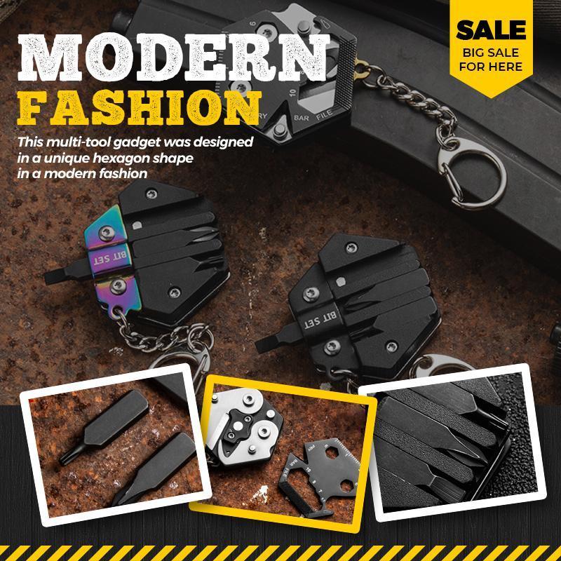 Multifunctional Hexagon Coin Pocket Outdoor Tool - Tech Junction