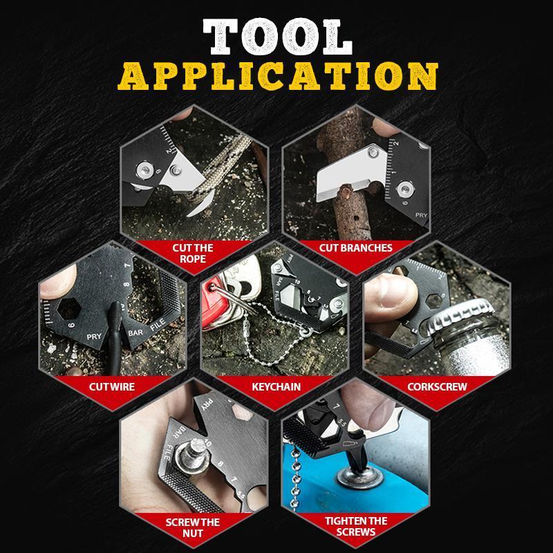 Multifunctional Hexagon Coin Pocket Outdoor Tool - Tech Junction