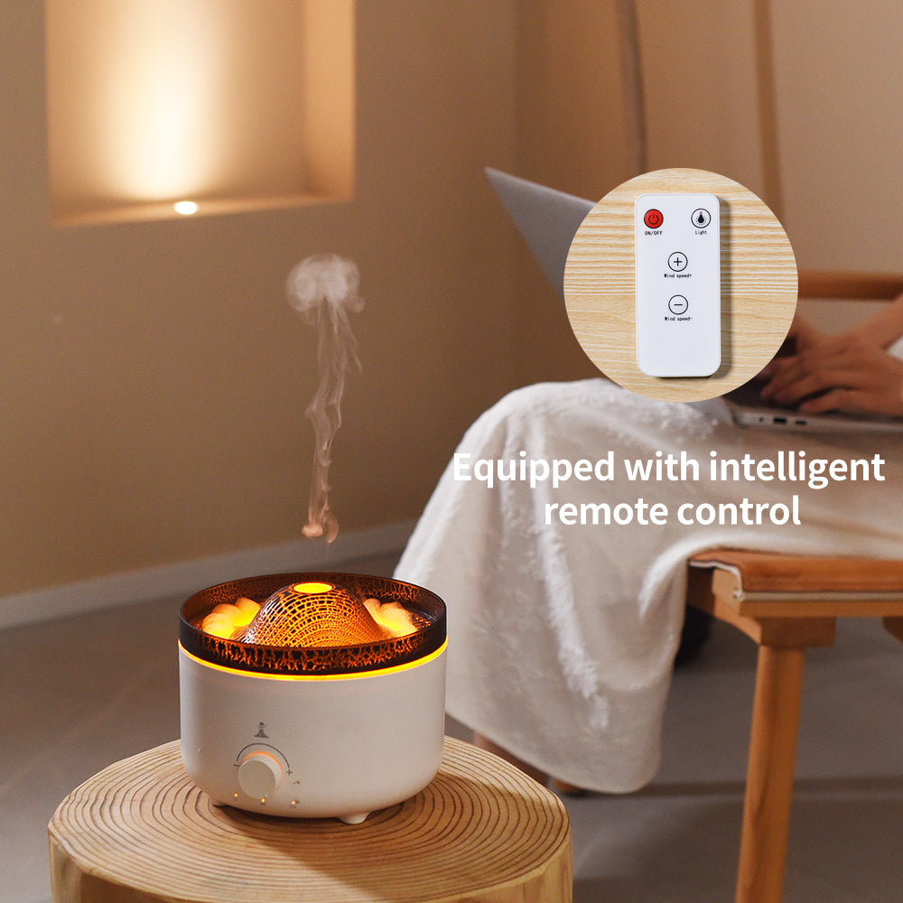 Portable Flame Oil Essential Aroma Mini Volcanic Diffuser - Tech Junction