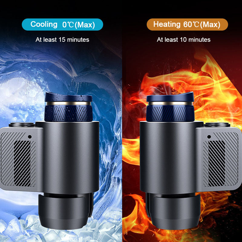 Digital Display Smart Car Heating Cooling Cup - Tech Junction