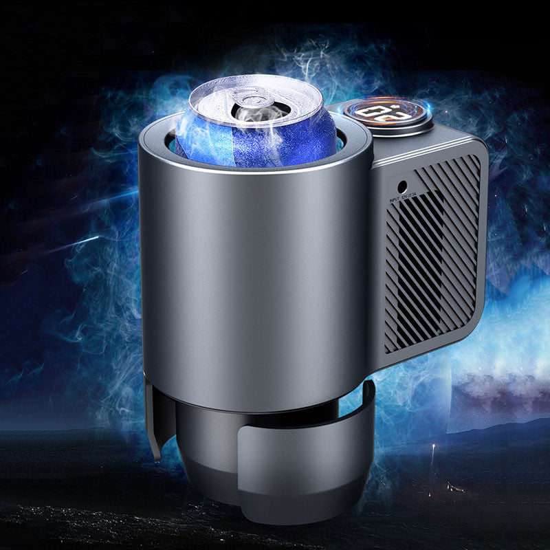 Digital Display Smart Car Heating Cooling Cup - Tech Junction