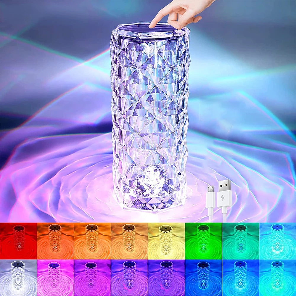 16 Colors LED Crystal Lamp - Tech Junction