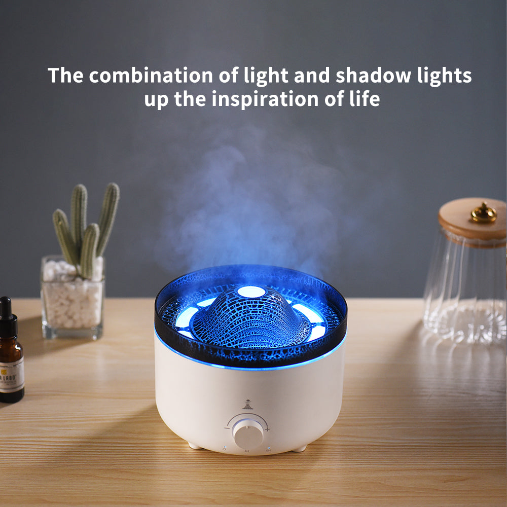 Portable Flame Oil Essential Aroma Mini Volcanic Diffuser - Tech Junction