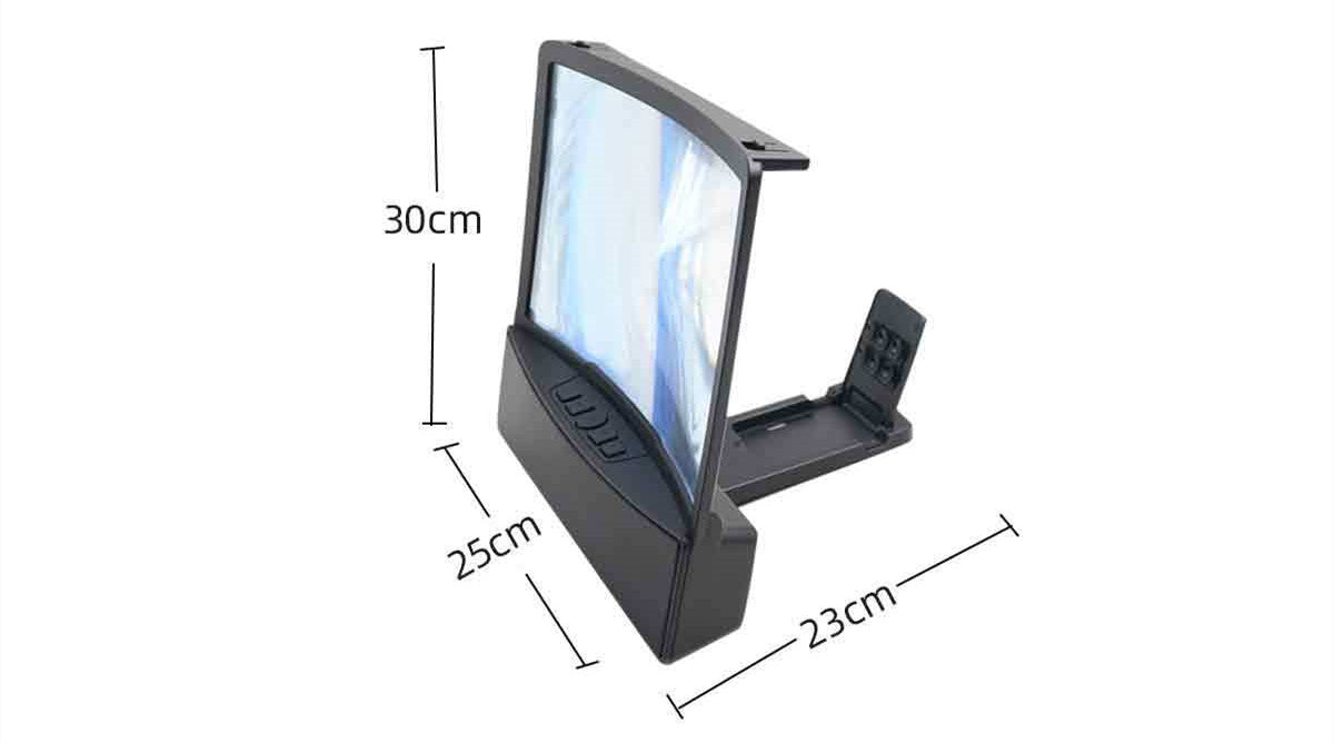Curved Screen Mobile Phone Magnifier with Two Bluetooth Speaker - Tech Junction