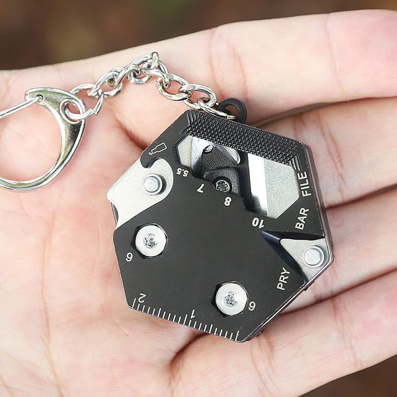 Multifunctional Hexagon Coin Pocket Outdoor Tool - Tech Junction