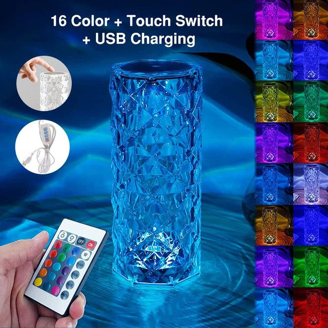 16 Colors LED Crystal Lamp - Tech Junction